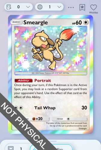 Pokemon tcg pocket smeargle - pokemon,
