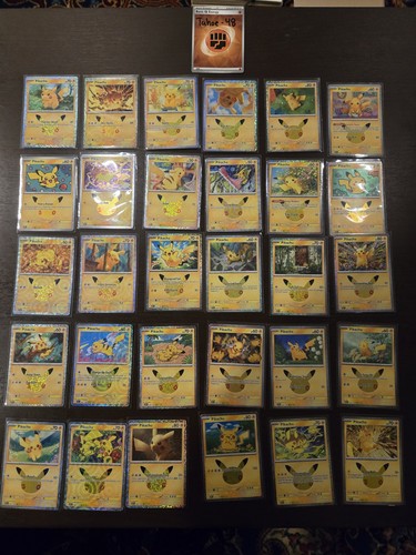 Pikachu raro set completo 30 - set, 1-30