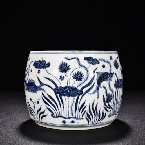 Antico vaso alghe - , loto